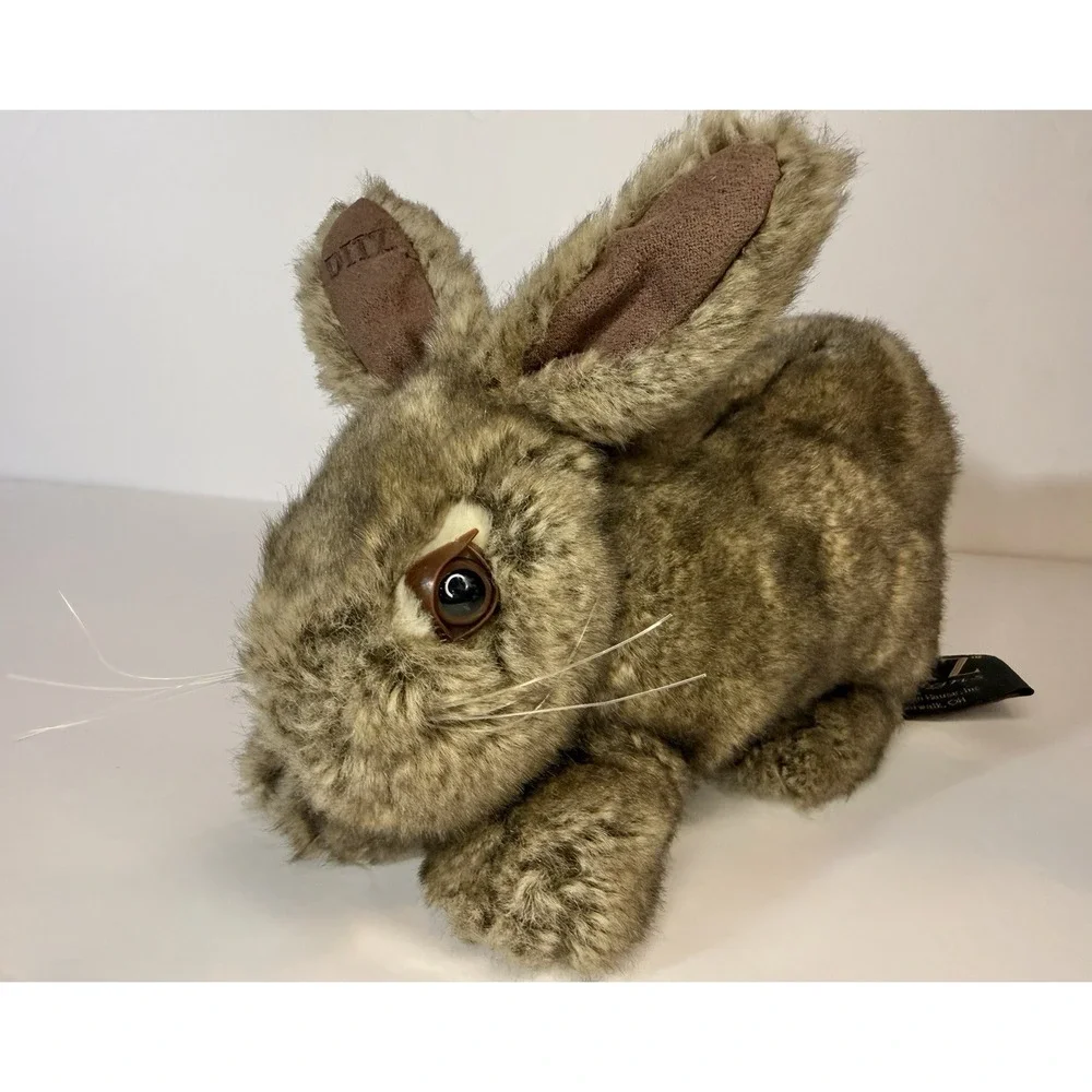 Ditz Designs Brown Bunny Rabbit Plush The Hen House Realistic Stuffed Animal 16